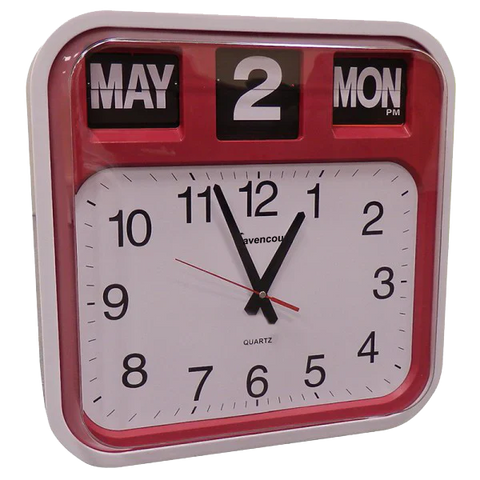 Refurbished- Large Flip Calendar Wall Clock