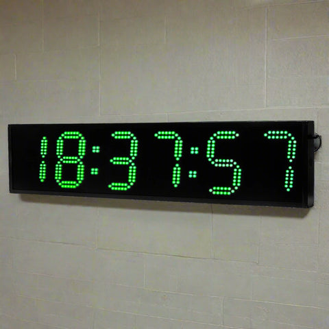 Large green LED digital clock