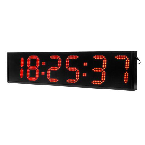Large red LED digital clock