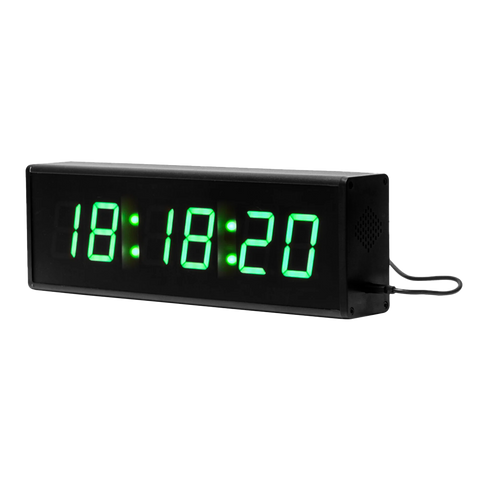 Green LED digital clock